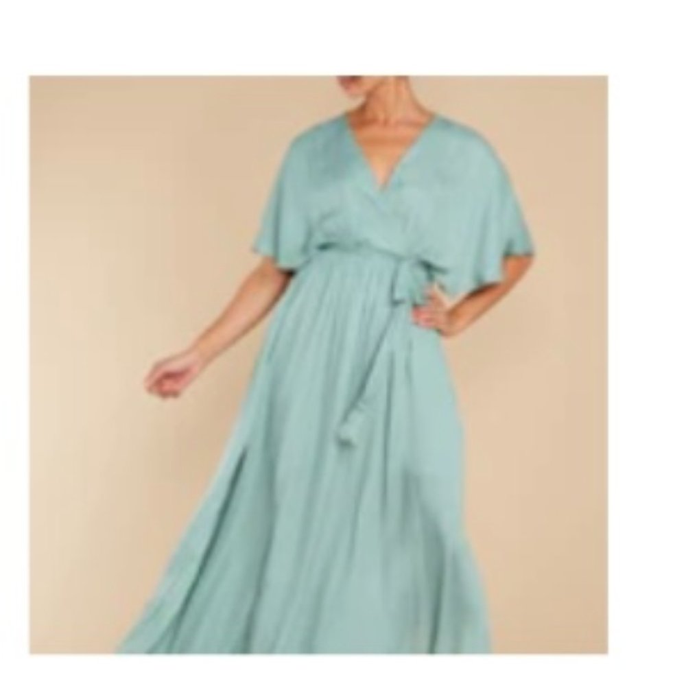Cross My Heart Maxi Dress – Dusted Jade, size (Medium) by Mustard Seed NWT - Picture 1 of 7